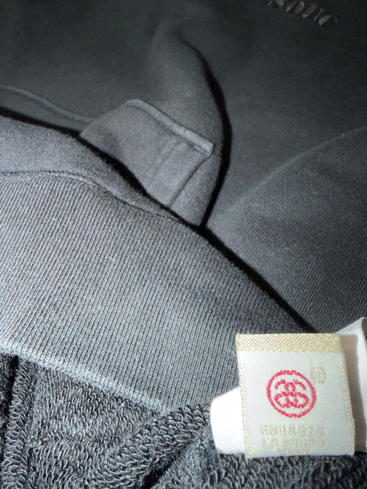 Stussy Osaka Umeda Exclusive 3/4 Sleeve Hoodie Black Size L