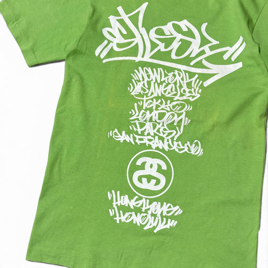 Stussy 00s SLICK World Tour Tee Faded Size S