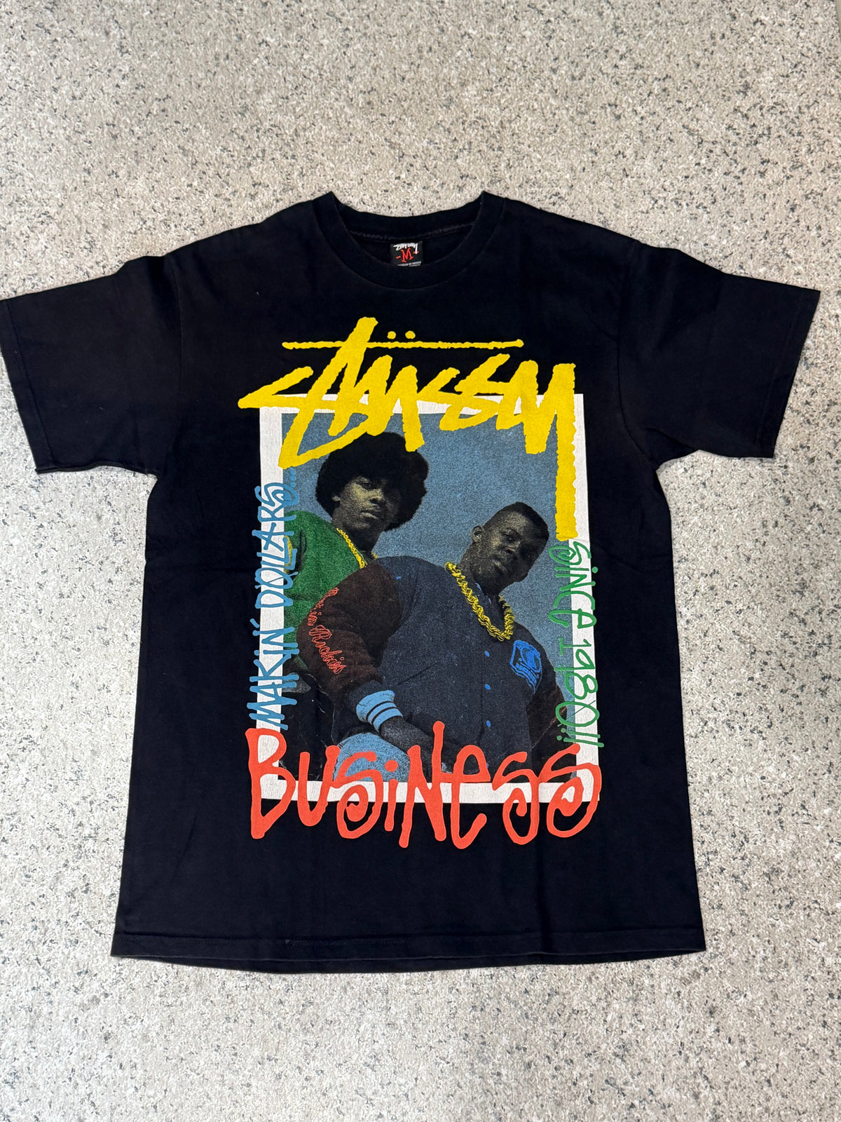 STUSSY EPMD Strictly Business T-Shirt Black Size M