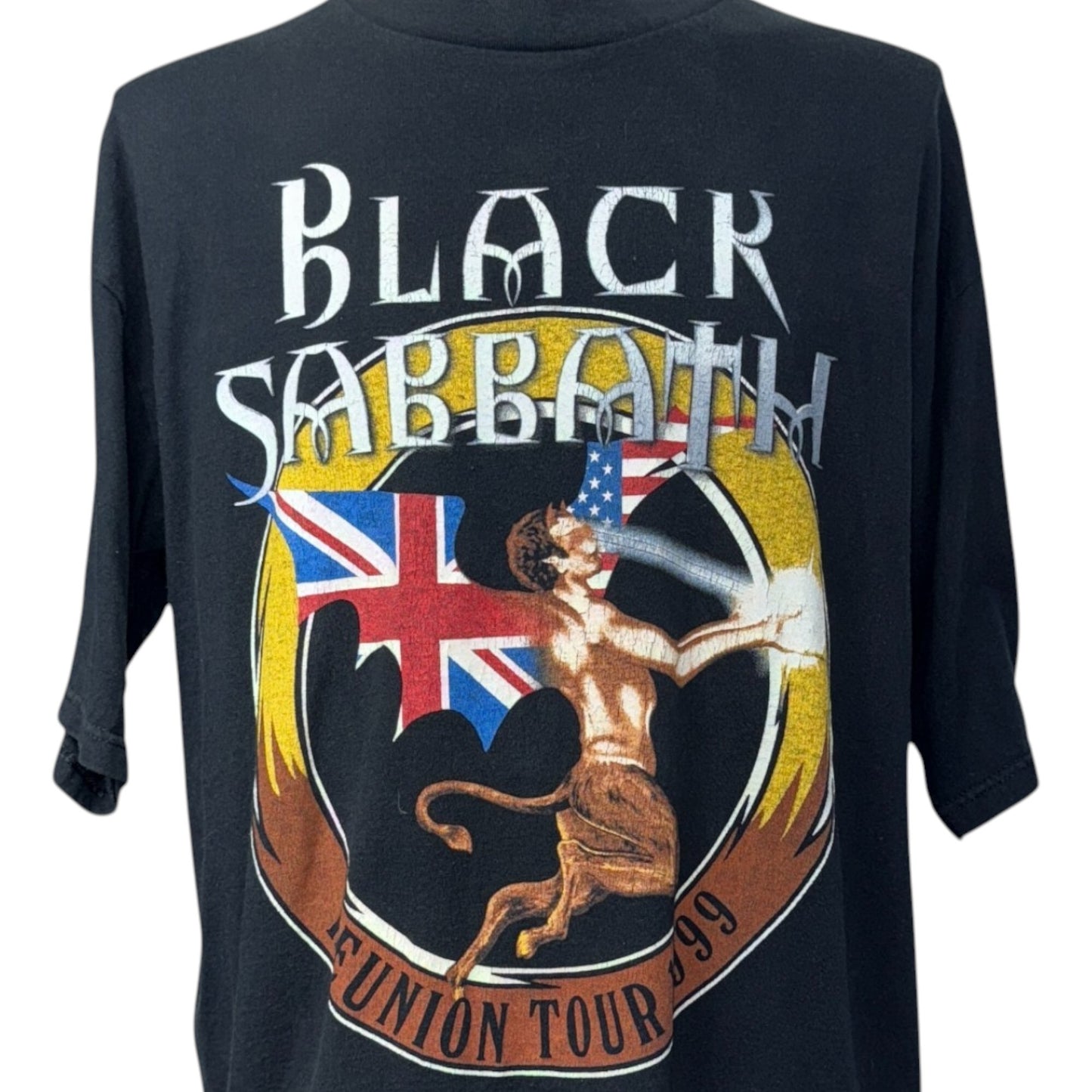BLACK SABBATH 90s "REUNION TOUR 1999" T-Shirt Black Size XL
