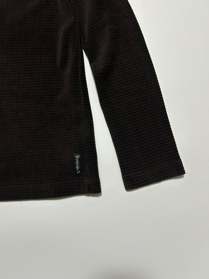 ARMANI JEANS 1990s Thermal Long Sleeve Top Dark Brown Size 42