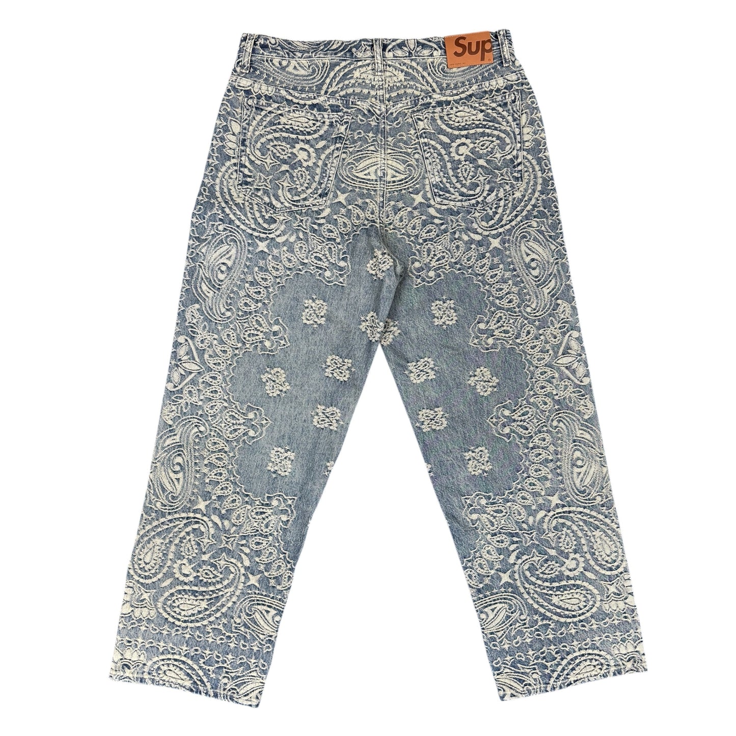 SUPREME 25SS Bandana Jacquard Baggy Jean Size 32