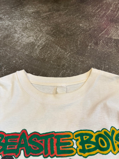 Vintage BEASTIE BOYS White T-Shirt Size S