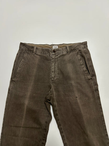 C.P.COMPANY AW07 Distressed Pants Brown Size 46