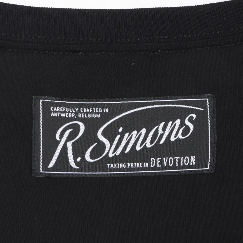 RAF SIMONS 21AW Oversized Printed Holes T-Shirt Black Size L