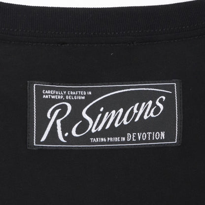 RAF SIMONS 21AW Oversized Printed Holes T-Shirt Black Size L