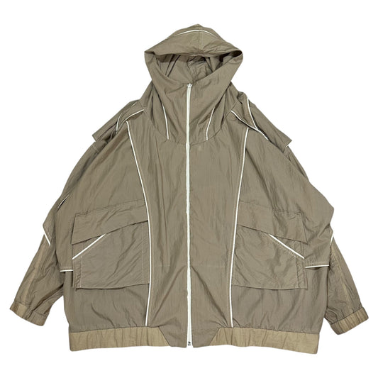 BALMUNG Layered High Neck Big Hoodie Icon Ivory Size FREE