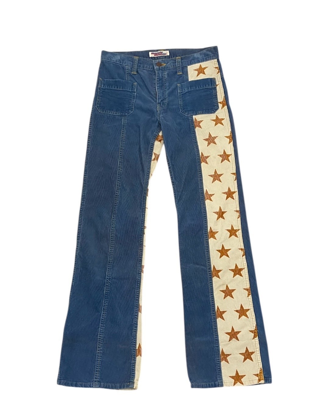Hysteric Glamour Corduroy Star Stripe Pants Blue