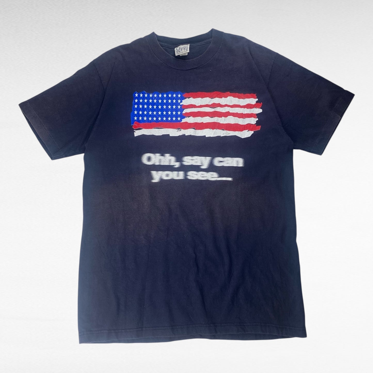 Savvy 90s Short Sleeve T-Shirt Blue Size L
