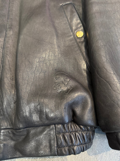 PHENOMENON Black Sheep Leather Long Sleeve Shirt Size M