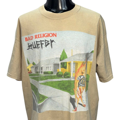 BAD RELIGION Y2K Suffer Album Art Vintage Tee Size XL