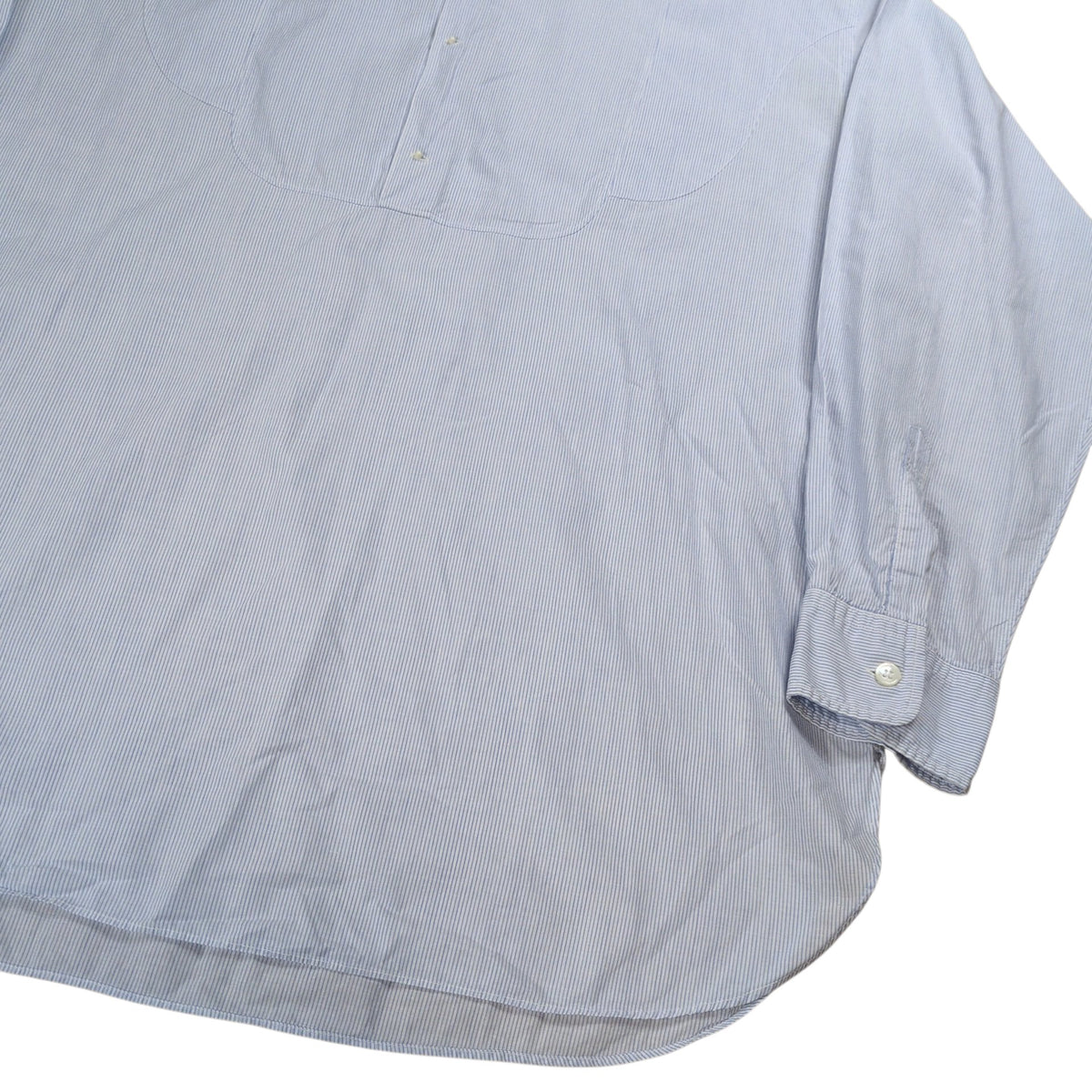 COMME des GARCONS HOMME 80s Pinstripe No Collar Shirt