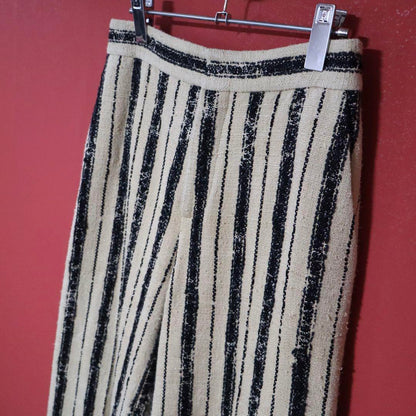 Christian Dior Striped Silk Blend Wide Pants Size 40