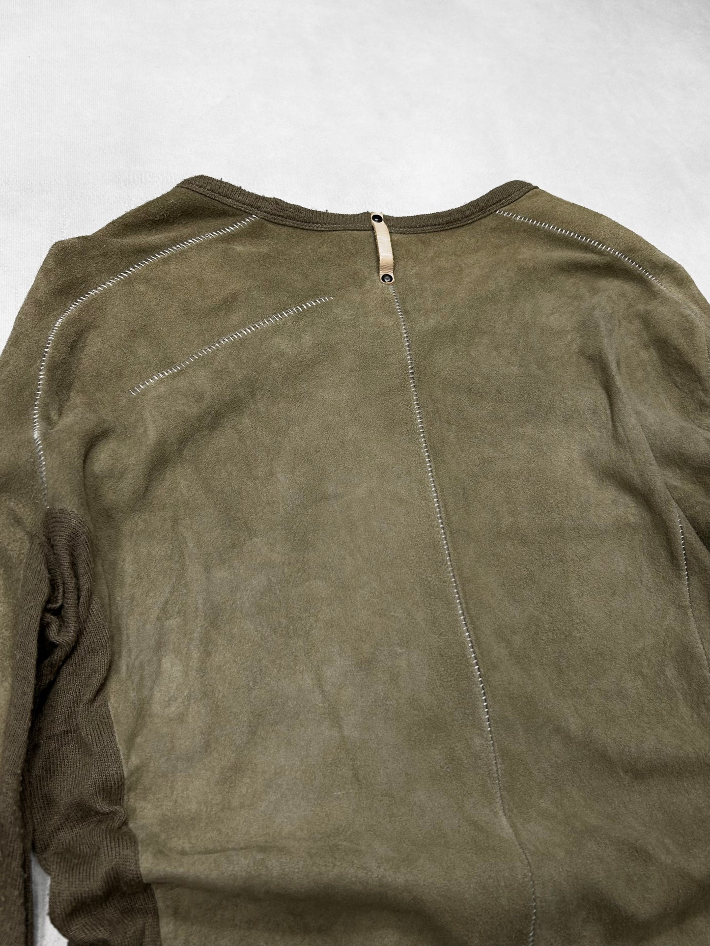 Isaac Sellam Experience Green Switching Zip Cardigan Size XS