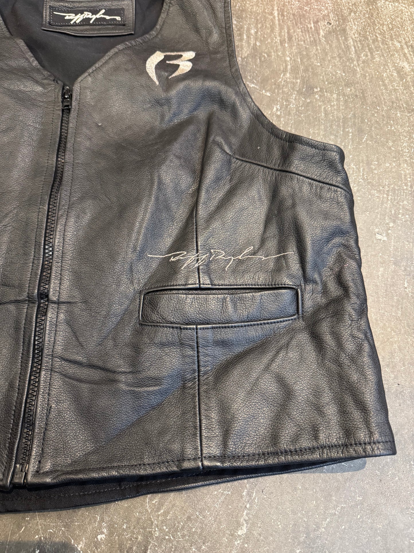 Ruff Ryders Black Leather Shirt Size M