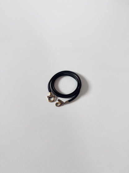Salvatore Ferragamo Black Necklace