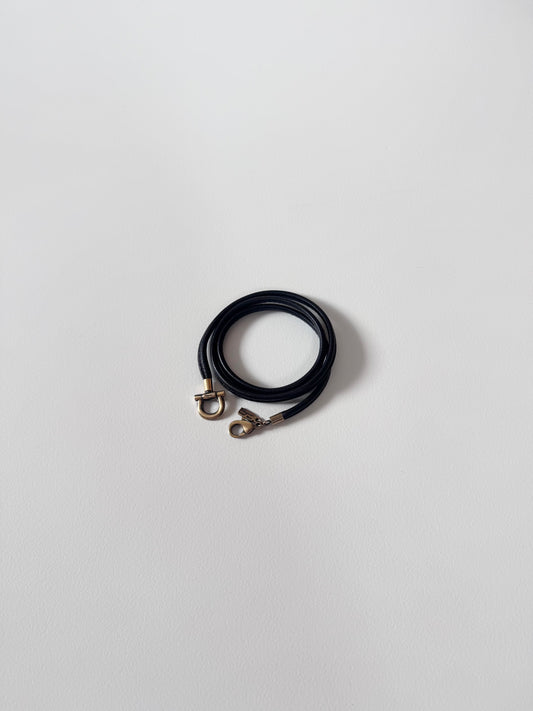 Salvatore Ferragamo Black Necklace