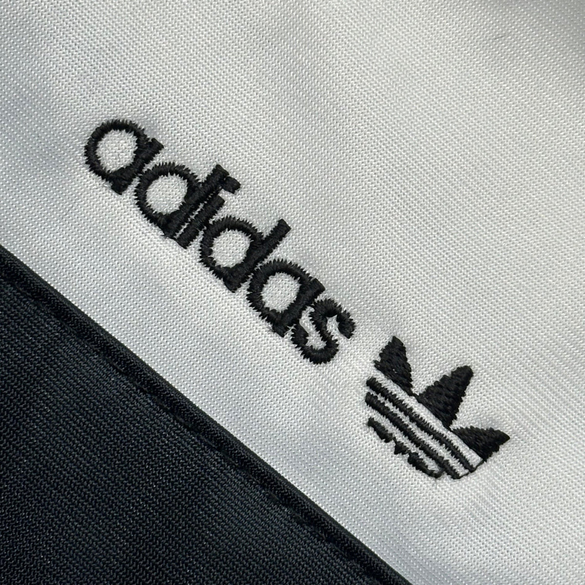 adidas 1980s Zip-Up Polyester Track Jacket Blue/White Size S