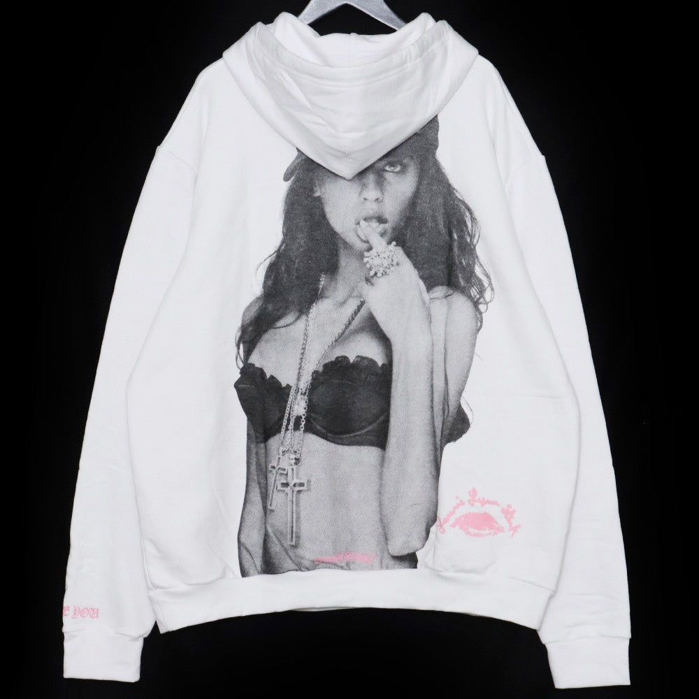 CHROME HEARTS LLS Pullover Hoodie White Size XXL