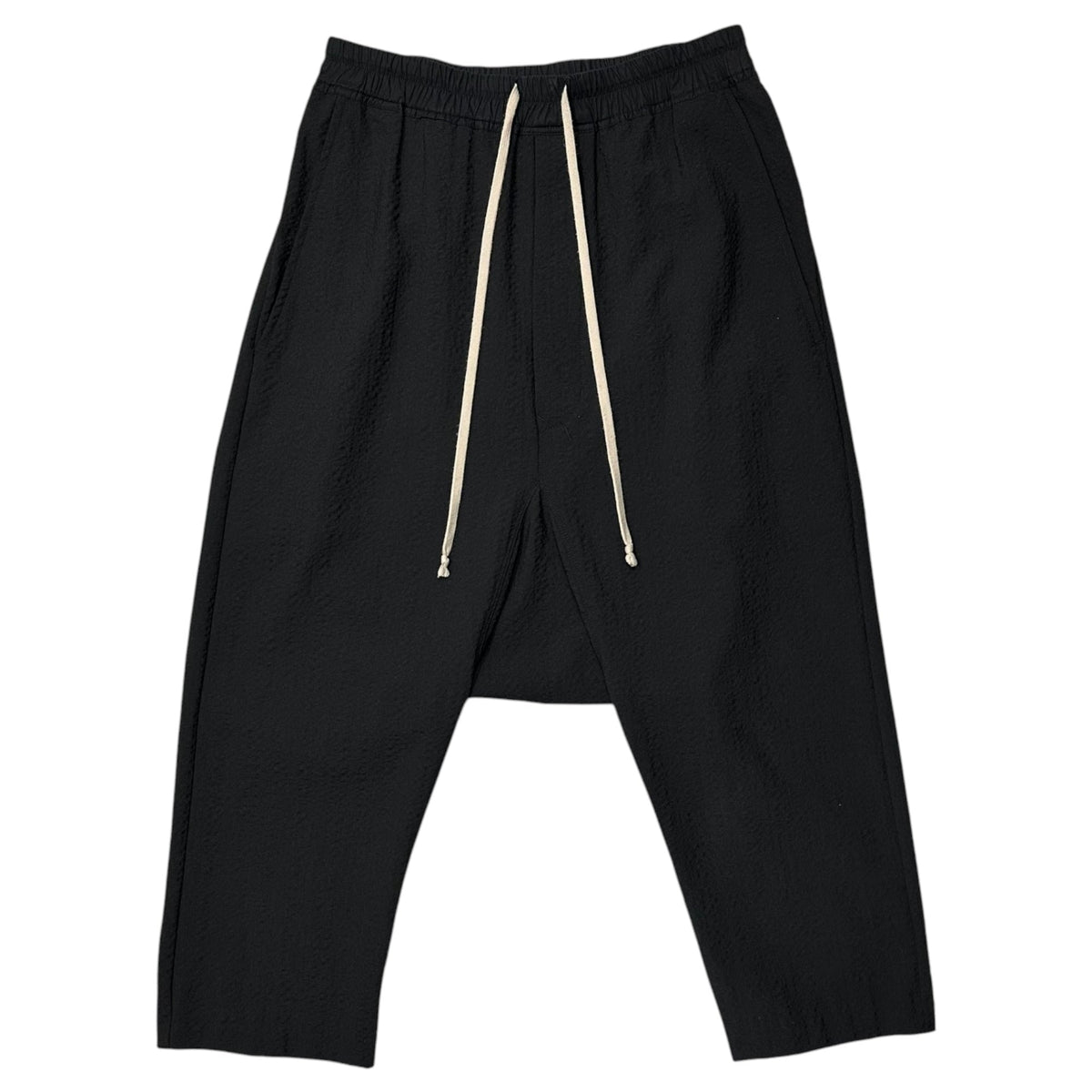 Rick Owens 16AW Drawstring Cropped Pants Black Size 46