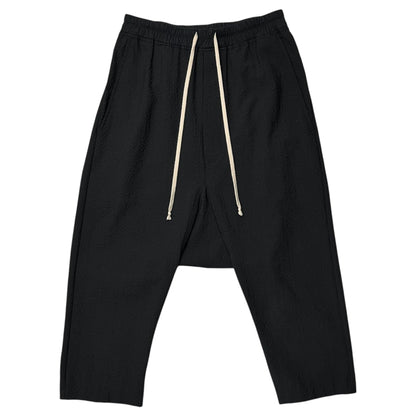 Rick Owens 16AW Drawstring Cropped Pants Black Size 46