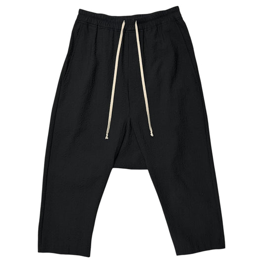 Rick Owens 16AW Drawstring Cropped Pants Black Size 46