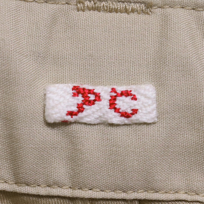 PORTER CLASSIC 22SS Gabardine Slim Pants Beige Size M