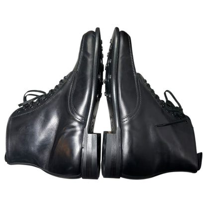 SANDERS B.G.S Apron Derby Boots Black U-Tip Size 6 1/2