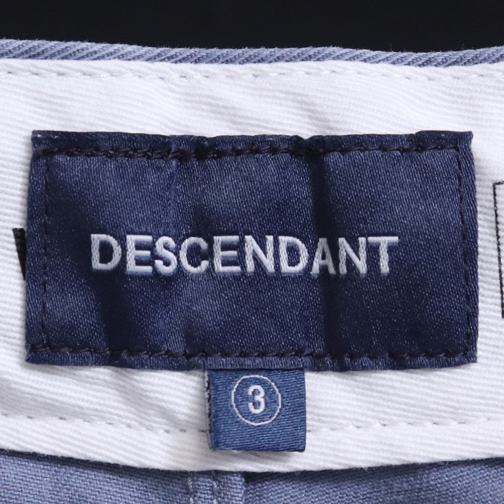 Descendant DC-3 Twill Pleated Trousers Gray Size 3
