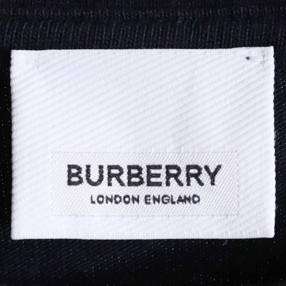 BURBERRY Layered Logo Print Long Sleeve T-Shirt Black Size M