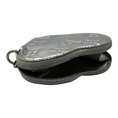 LOUIS VUITTON Monogram Miroir Porte Monnaie Pouch Silver