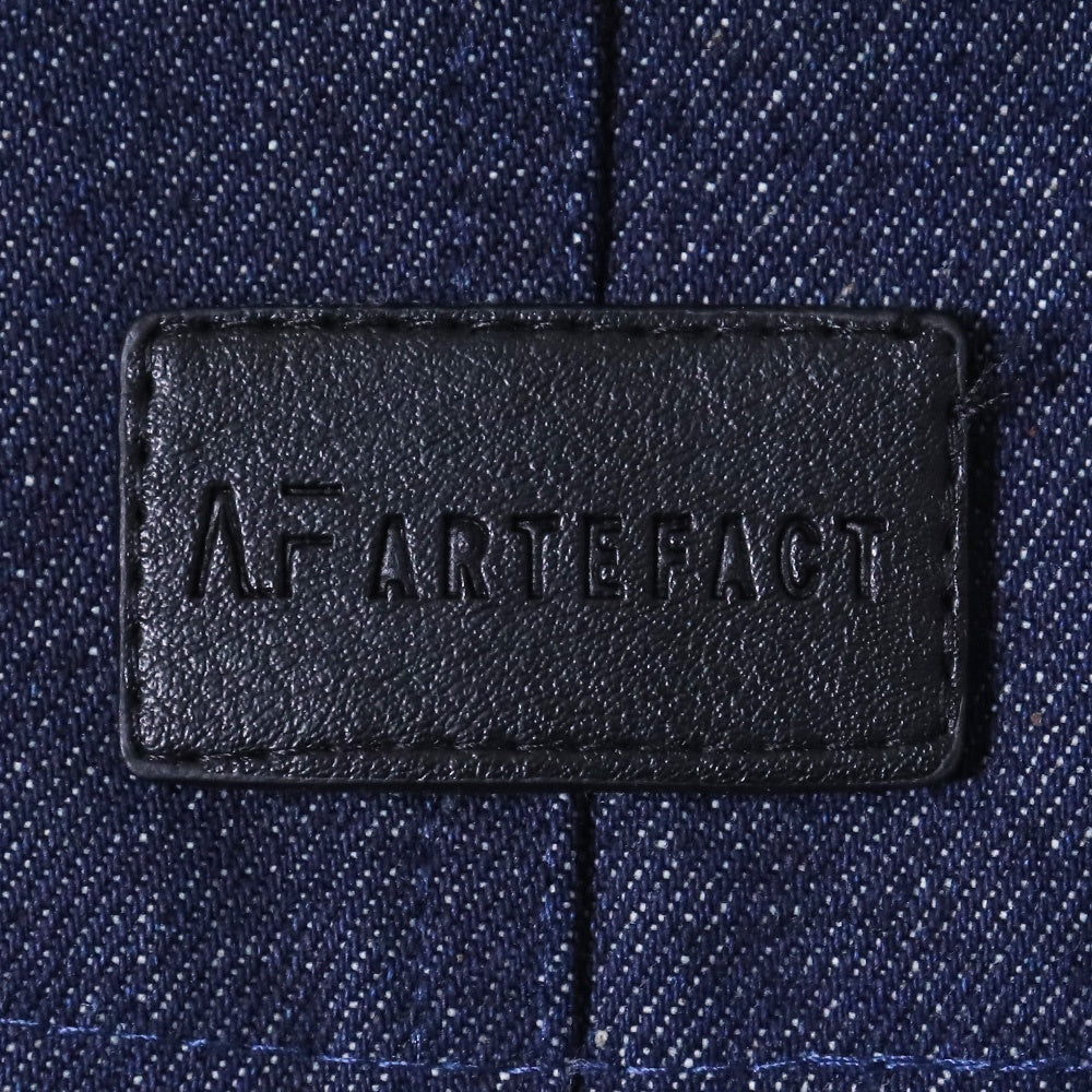 A.F ARTEFACT Denim Tuck Sleeves Jacket Indigo Size 2