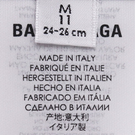 BALENCIAGA Logo Cotton Socks White Size M