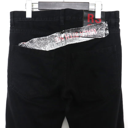 RAF SIMONS 17SS Black Regular Fit Patch Jeans Size 28