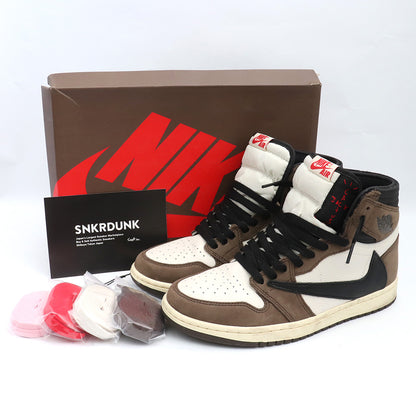 Travis Scott Air Jordan 1 Retro Mocha Sneakers Size 26cm