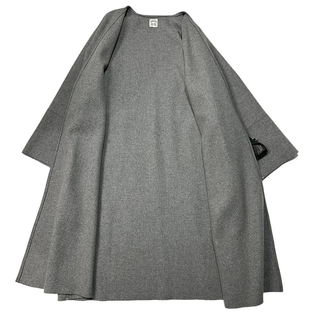 SUNSEA 14AW No Hood Jedi Coat Grey Black Size SIZE 2
