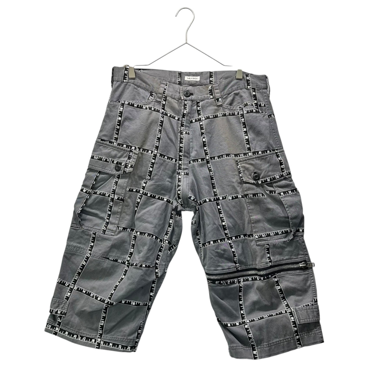 MILKBOY 90s Major Checkered Shorts Gray/White Size FREE