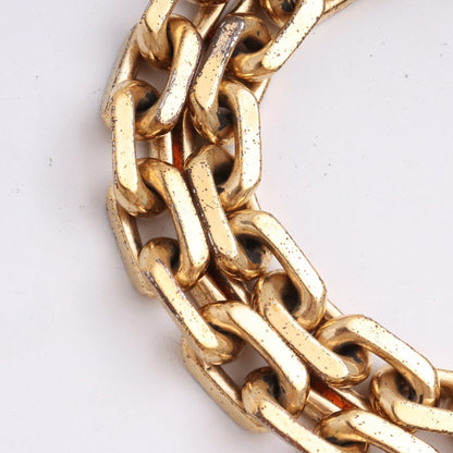 Louis Vuitton Gold LV Edge Cadena Necklace Size F
