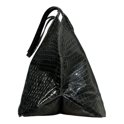 Comme des Garcons JUNYA WATANABE Croco-Embossed Circle Tote
