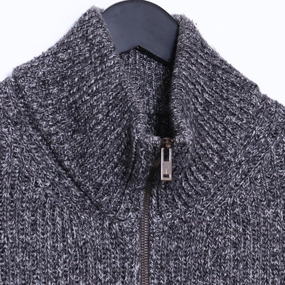 MAISON MARGIELA 17AW Drivers Zip-Up Knit Gray Size S