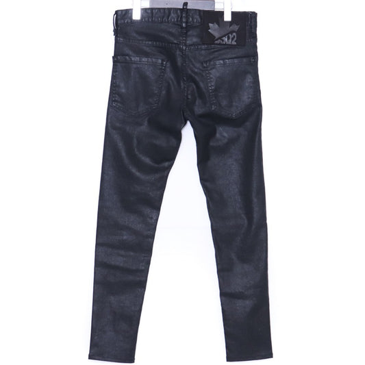 Dsquared2 COOL GUY JEAN Coated Skinny Black 22AW Size 44