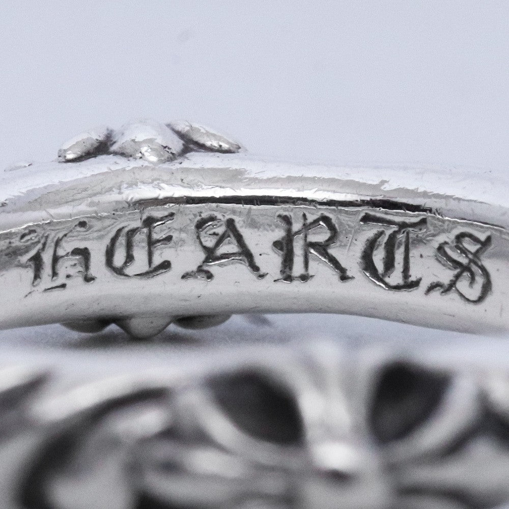 CHROME HEARTS SBT Band Ring Silver Size JP 12