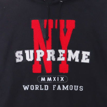 SUPREME 19AW NY Logo Hoodie Black Size M