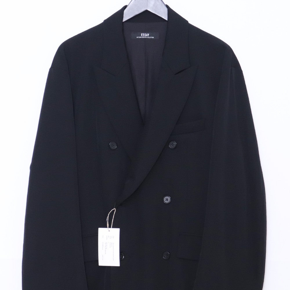 ESSAY 25AW Wool Gabardine Double Breasted Jacket Size 2