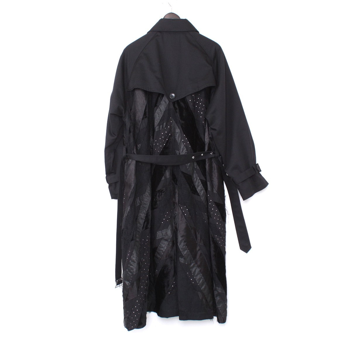 KIDILL 21AW Crust Oversized Trench Coat Black Size 44