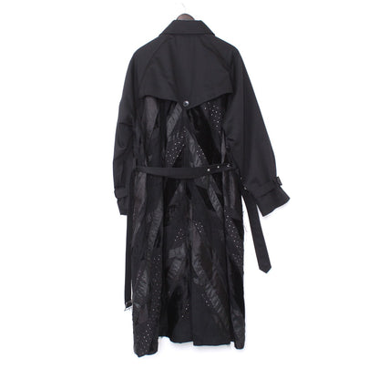 KIDILL 21AW Crust Oversized Trench Coat Black Size 44