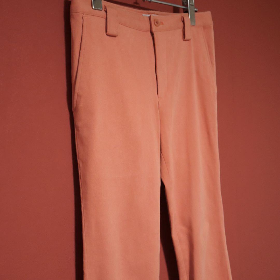 Issey Miyake Pink Straight Cotton Stretch Chinos Size 2