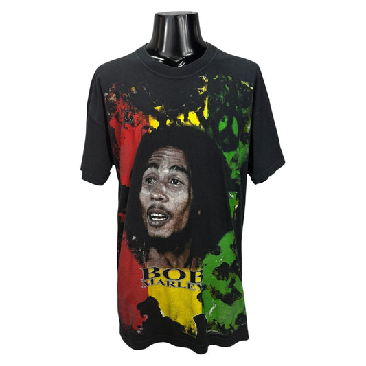 BOB MARLEY Vintage Tie-Dye Rasta Revolution T-Shirt Size XL