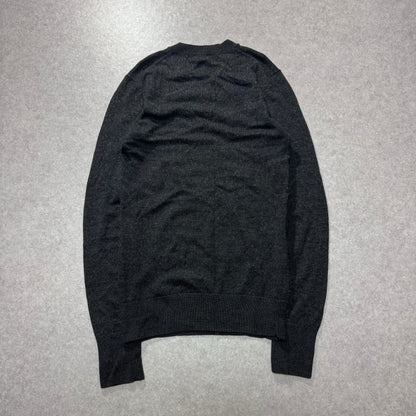 Kris Van Assche Gray V-neck Knit Size XS