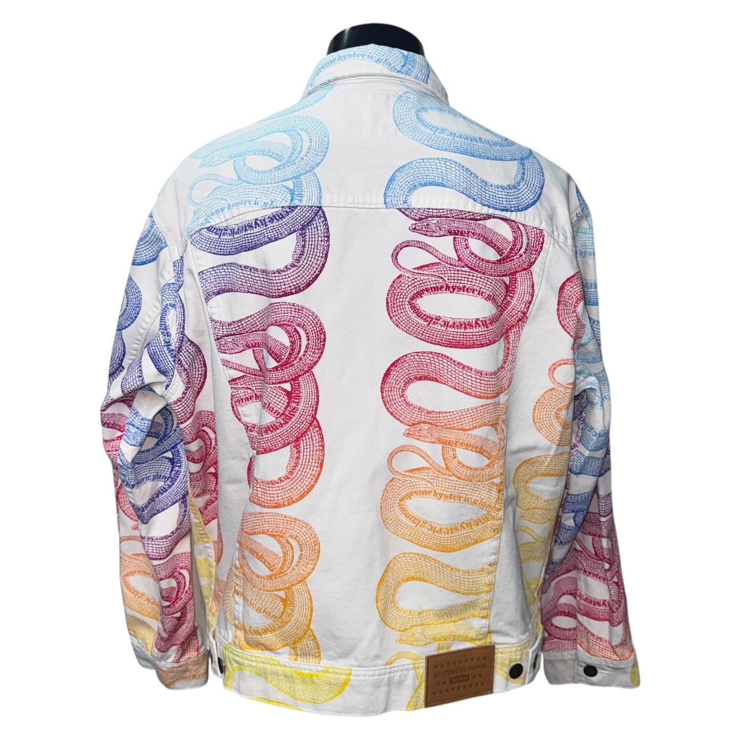 Supreme x Hysteric Glamour 21SS Snake Denim Trucker Jacket